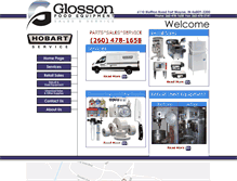 Tablet Screenshot of glossonfoodequip.com